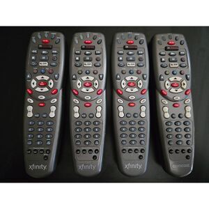 XFINITY Comcast Custom DVR 3 Device Universal Remote-Lot of 4 Remotes-Used